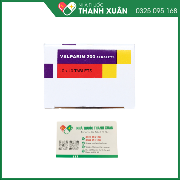 Valparin-200 Alkalets dùng trong các loại động kinh